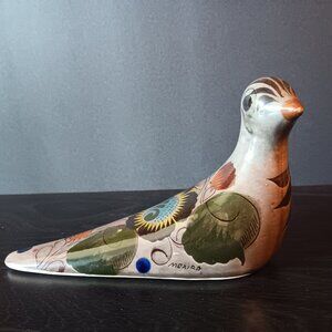 Vintage Tonala Mexican Clay Dove Bird